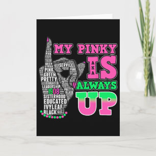 Mijn pinky staat altijd omhoog aka Black History M Kaart