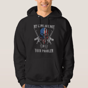 Mijn Pistolen zijn niet jouw probleem AR15 Amerika Hoodie