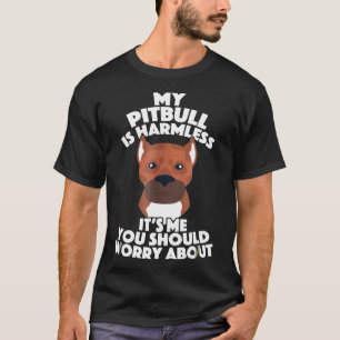Mijn Pit Bull is noodhulp en support T-shirt