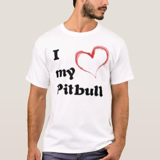 mijn pitbull uit mijn hart t-shirt