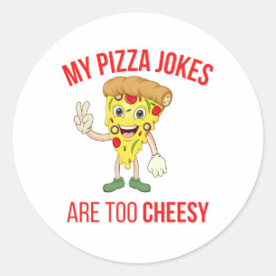 Mijn Pizza-snoep is te smakelijk. Ronde Sticker