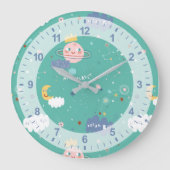 Mijn planeet Dream Big Little One Pattern Grote Klok (Voorkant)
