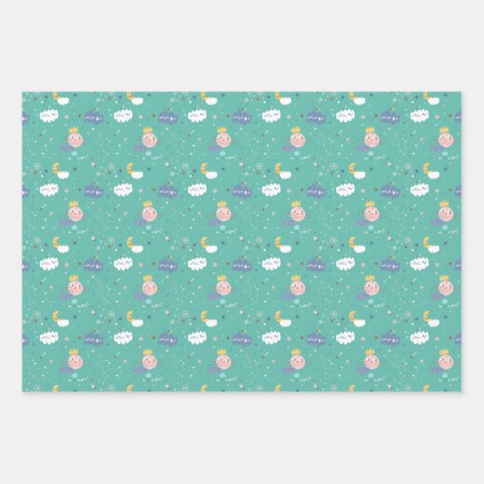 Mijn planeet Dream Big Little One Pattern Inpakpapier Vel (Voorkant 3)