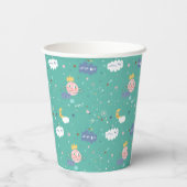 Mijn planeet Dream Big Little One Pattern Papieren Bekers (Achterkant)