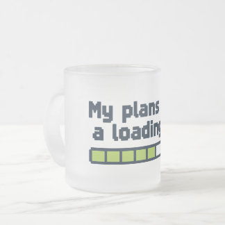 Mijn plannen hebben een laadbalk die buffert matglas koffiemok