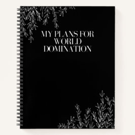 Mijn plannen voor een laptop met wereldheerschappi notitieboek