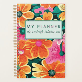 Mijn planner. De werk/leven balans - bloemenpatroo Planner