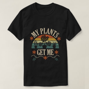 Mijn Planten Brengen Me Retro Cadeau voor Plantenl T-shirt