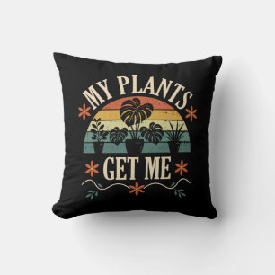 Mijn Planten Brengen Me Retro Plant Liefhebber Cad Kussen
