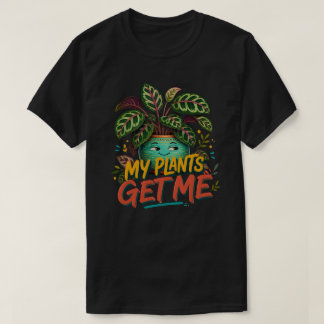 Mijn Planten Geven Me Kleurrijke Botanische Plant T-shirt
