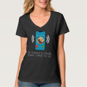 Mijn poedel roept dat ik een grappig cadeau moet d t-shirt
