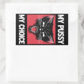 Mijn Poesje Mijn Keuze Sticker (Tas)