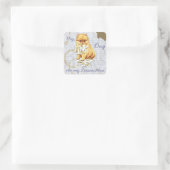 Mijn Pommern Ate My Lesson Plan Vierkante Sticker (Tas)