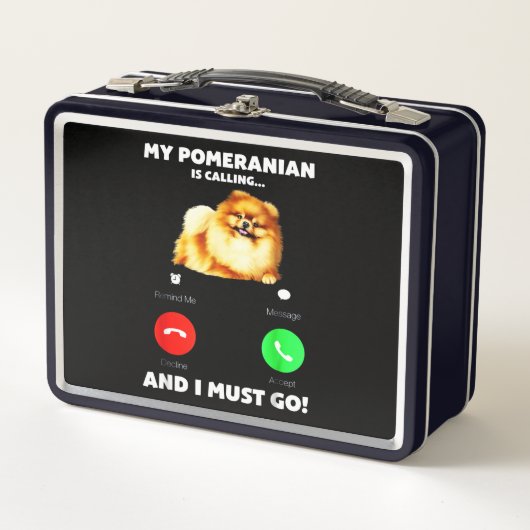 Mijn pommern belt en ik moet gaan. (Voorkant)