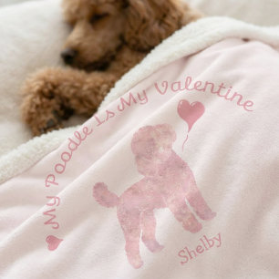 Mijn Poodle Is Mijn Valentijn Poodle Aangepaste Na Sherpa Deken