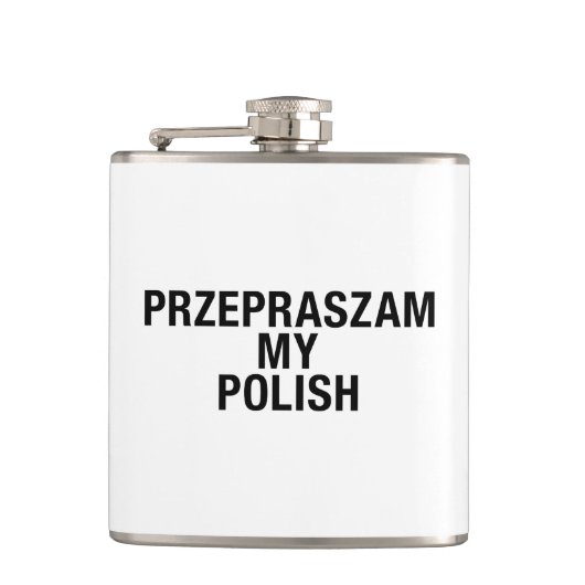 Mijn Poolse taal Heupfles (Voorkant)