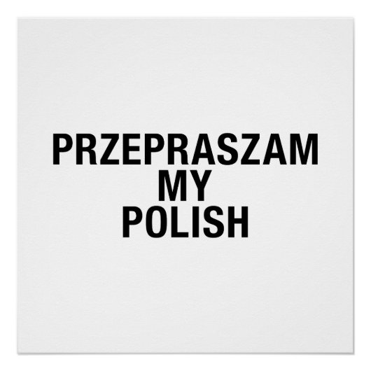 Mijn Poolse taal Perfect Poster (Voorkant)
