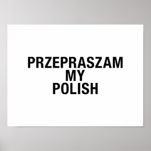 Mijn Poolse taal Poster