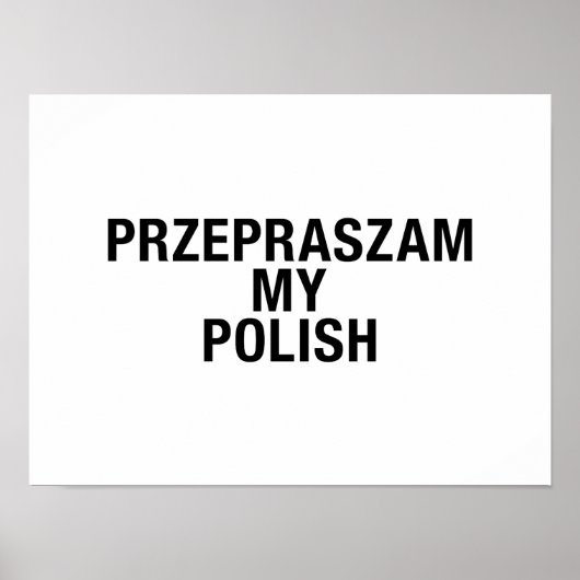 Mijn Poolse taal Poster (Voorkant)
