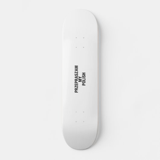 Mijn Poolse taal Skateboard (Voorkant)