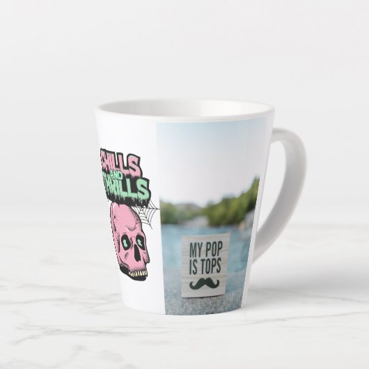 Mijn Pop is Topjes Chills & Thrills Latte Mok (Rechterhoek)