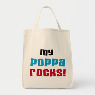 Mijn Poppa Rocks Tshirts en geschenken Tote Bag