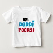 Mijn Poppi Rocks T-shirts en geschenken (Voorkant)