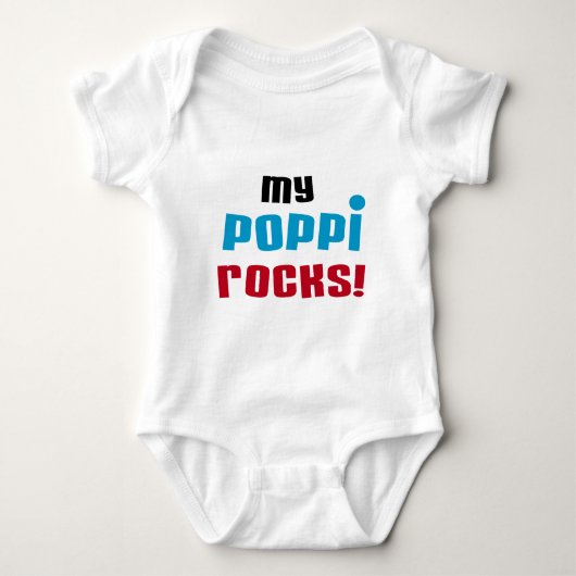 Mijn Poppi Rocks T-shirts en geschenken (Voorkant)