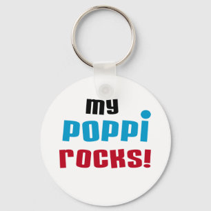 Mijn Poppi Rocks T-shirts en geschenken Sleutelhanger