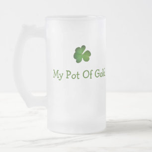 Mijn pot met gouden St. Patrick's Day Beer Mok