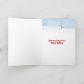 Mijn Poten zijn Bevroren Kerstmis Feestdagen Kaart (Binnen)