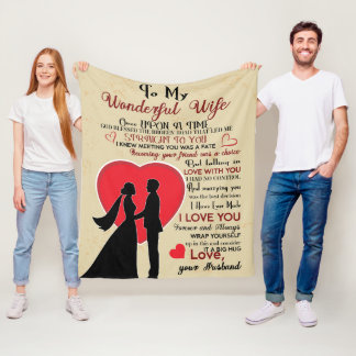 Mijn prachtige vrouw Fleece deken