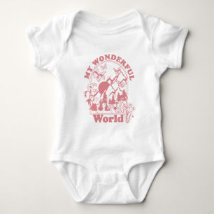 Mijn prachtige World Retro Flowers Romper
