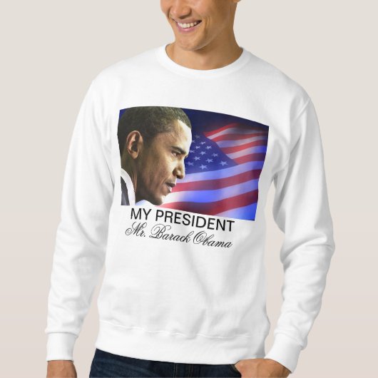 Mijn President de heer Barack Obama (patriottisch) Trui (Voorkant)