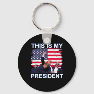 Mijn President is de verkiezing van Trump in 2024 Sleutelhanger