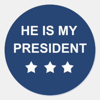 Mijn president ronde sticker