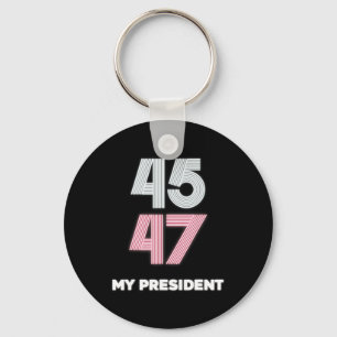 Mijn President Trump 45 47 Inauguratiedag 2025 Vin Sleutelhanger