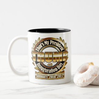 Mijn President Trump Inauguration Day 17 Coffee cu Tweekleurige Koffiemok