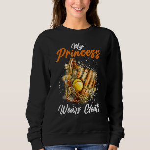 Mijn prinses draagt kleren softbal speler moeders trui