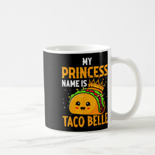 Mijn prinses naam is Taco Belle - Funny Pun Cinco Koffiemok