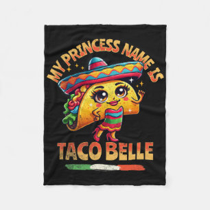 Mijn prinsessennaam is Taco Belle - Grappige voeds Fleece Deken
