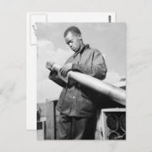 Mijn projectiel, jaren '40 polijsten briefkaart (Voorkant / Achterkant)