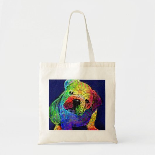 mijn psychedelische bulldog tas (Voorkant)