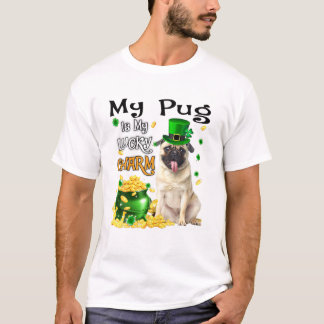Mijn pug is mijn geluksvogel-stekelstaartwonden da t-shirt
