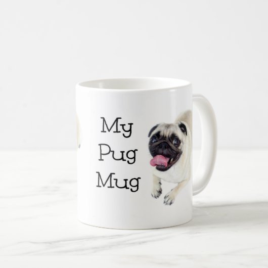 Mijn Pug Mok Tweezijdig Schattige Dog Mok Gift Ide (Voorkant rechts)