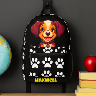 Mijn puppy gaat naar school bedrukte rugzak