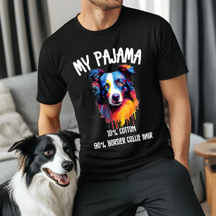 Mijn pyjama - Funny Border Collie Gift voor honden T-shirt