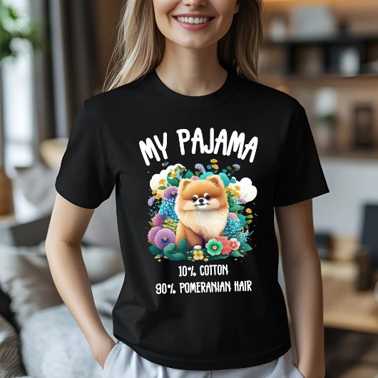 Mijn pyjama Pommerse kunst T-shirt