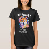 Mijn pyjama shiba kunst t-shirt (Voorkant)