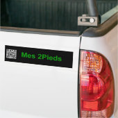 Mijn QR-code Kaywa Dan Bizet Bannière Mes2Pieds Bumpersticker (Op Truck)